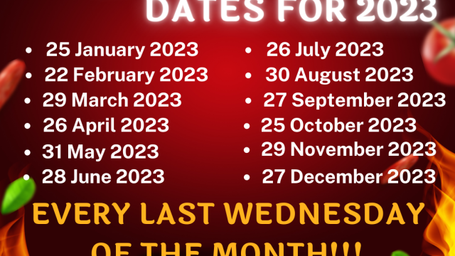 Ou Stokery Burger night dates for 2023